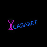 Cabaret With Wine Glass Enseigne Néon
