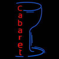 Cabaret With Wine Glass Enseigne Néon