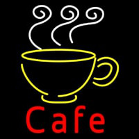 Cafe With Coffee Mug Enseigne Néon