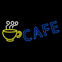 Cafe With Coffee Mug Enseigne Néon