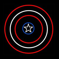 Captain America Shield Enseigne Néon