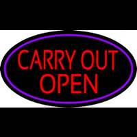 Carry Out Open Enseigne Néon