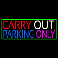 Carry Out Parking Only Enseigne Néon