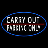 Carry Out Parking Only Enseigne Néon