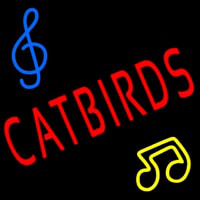 Catbirds Music Icon Enseigne Néon