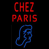 Chez Paris With Girl Enseigne Néon