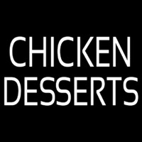 Chicken Desserts Enseigne Néon