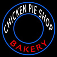 Chicken Pie Shop Bakery Circle Enseigne Néon
