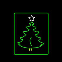 Christmas Tree Logo Enseigne Néon
