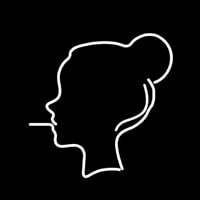 Cigarette Cool Girl Enseigne Néon