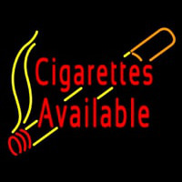 Cigarettes Available Enseigne Néon