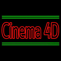 Cinema 4d With Line Enseigne Néon
