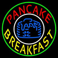 Circle Pancake Breakfast Enseigne Néon