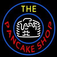 Circle The Pancake Shop Enseigne Néon