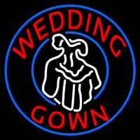 Circle Wedding Gown Logo Enseigne Néon