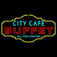 City Cafe All You Can Eat Buffet Enseigne Néon