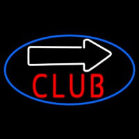 Club With Arrow Enseigne Néon
