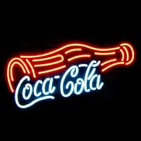 Coca Cola Bouteille Bière Bar Entrée Enseigne Néon