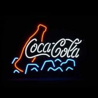 Coca Cola Ice Bière Bar Entrée Enseigne Néon