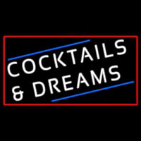 Cocktails And Dreams Bar Enseigne Néon
