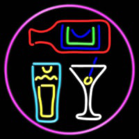 Cocktails Bar Open Real Neon Glass Tube Enseigne Néon