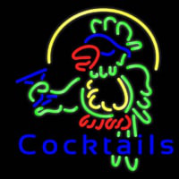 Cocktails Parrot - Beer Real Neon Glass Tube Enseigne Néon