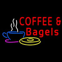 Coffee Bagels Enseigne Néon