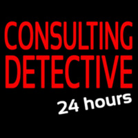 Consulting Detective 24 Hours Enseigne Néon