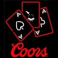 Coors Ace And Poker Enseigne Néon