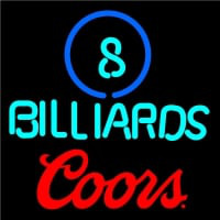 Coors Ball Billiards Pool Neon Beer Sign Enseigne Néon