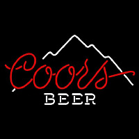 Coors Beer Mountain Beer Sign Enseigne Néon
