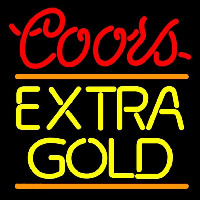 Coors E tra Gold Beer Sign Enseigne Néon