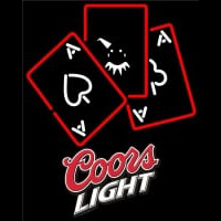Coors Light Ace And Poker Enseigne Néon