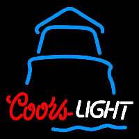 Coors Light Day Lighthouse Beer Sign Enseigne Néon