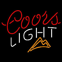 Coors Light Ice Mountains Beer Sign Enseigne Néon