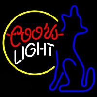 Coors Light Moon Coyote Enseigne Néon
