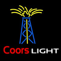 Coors Light Oil Well Beer  Enseigne Néon