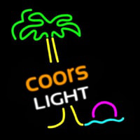 Coors Light Palm Tree Enseigne Néon