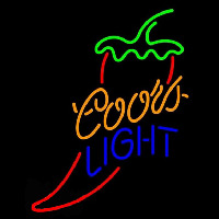 Coors Light Red Chili Pepper Beer Sign Enseigne Néon