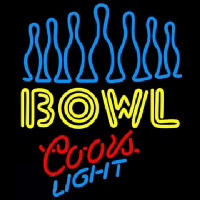 Coors Light Ten Pin Bowling Enseigne Néon