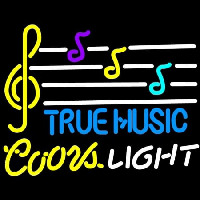Coors Light True Music Enseigne Néon