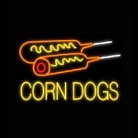 Corn Dogs Enseigne Néon