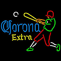 Corona E tra Baseball Player Beer Sign Enseigne Néon