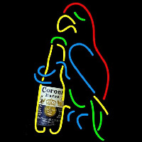 Corona E tra Parrot Bottle Beer Sign Enseigne Néon