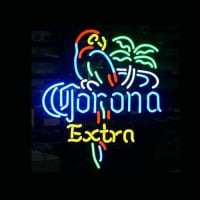 Corona Extra Parrot Bière Bar Entrée Enseigne Néon