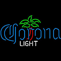 Corona Light Dominator Palm Tree Beer Sign Enseigne Néon