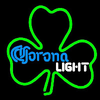 Corona Light Green Clover Beer Sign Enseigne Néon