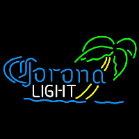 Corona Light Mini Palm Tree Beer Sign Enseigne Néon