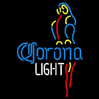 Corona Light Parrot Beer Sign Enseigne Néon