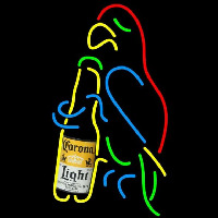 Corona Light Parrot Bottle Beer Sign Enseigne Néon